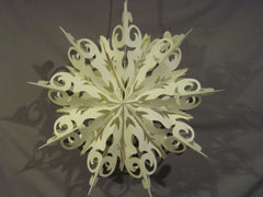 Snowflake Frozen Star Lantern, Hanging Decoration, Christmas, Holiday, Hanging Ornaments, Power Cord Included