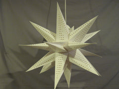 Moravian Star Lantern, Hanging Decoration, Christmas, Holiday, Hanging Ornaments, Power Cord Included