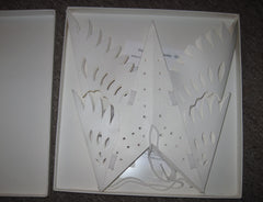 Snowflake Star Lantern, Hanging Decoration, Christmas, Holiday, Hanging Ornaments, Power Cord Included